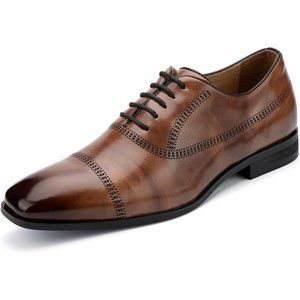 Men's Oxfords Brown Luxury Business Casual Shoes Men's Lace-up Fashion Shoes